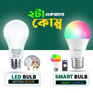 Smart Bulb and Motion Sensor Bulb (Combo)