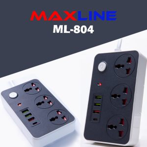 Maxline ML-804 4 USB Fast Charging Multiplug